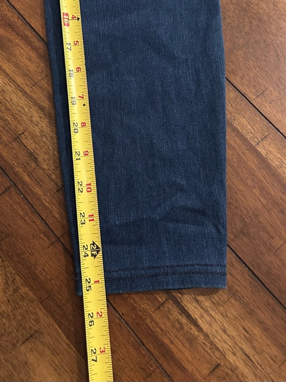 Halara Flex Crossover Pocket Washed Denim Work Leggings Small 7/8 NEW - Picture 8 of 14